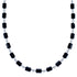 Southwestern Genuine Sterling Silver Onyx Bead Necklace DX117636